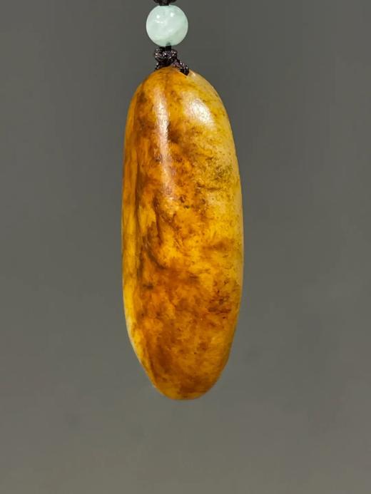 雕詩文褐红沁籽料白玉原石吊坠，顺丰包邮 商品图11