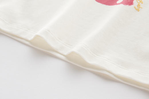 拉比-童衣类（夏）I5自然圆领衣米白（PH) 商品图4