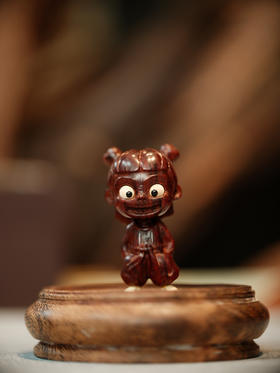 积分兑换 | 印度小叶紫檀哪吒 摆件 小号【器悟雅玩】