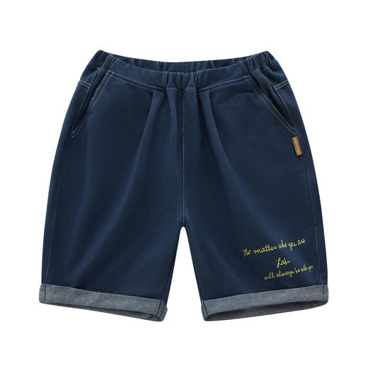 拉比-童衣类（夏）I5精致印花五分裤深蓝（PH) 商品图3