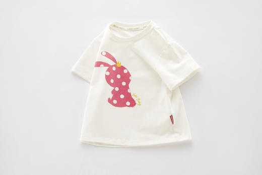 拉比-童衣类（夏）I5自然圆领衣米白（PH) 商品图1