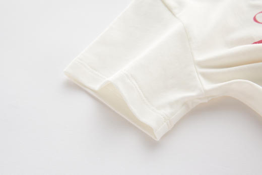 拉比-童衣类（夏）I5自然圆领衣米白（PH) 商品图3