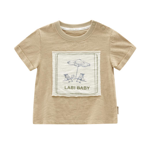 拉比-童衣类（夏）I5自然度假圆领衣卡其（PH) 商品图0