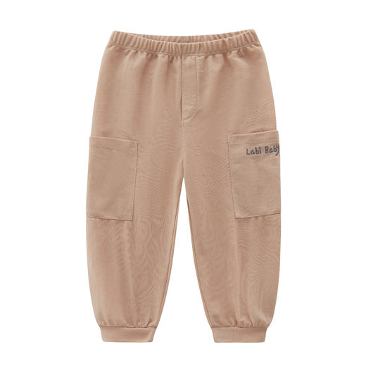 拉比-童衣类（春）I5自然束口裤橙红/灰蓝 商品图2