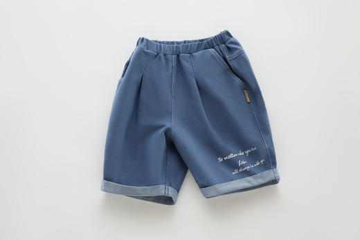 拉比-童衣类（夏）I5精致印花五分裤深蓝（PH) 商品图2