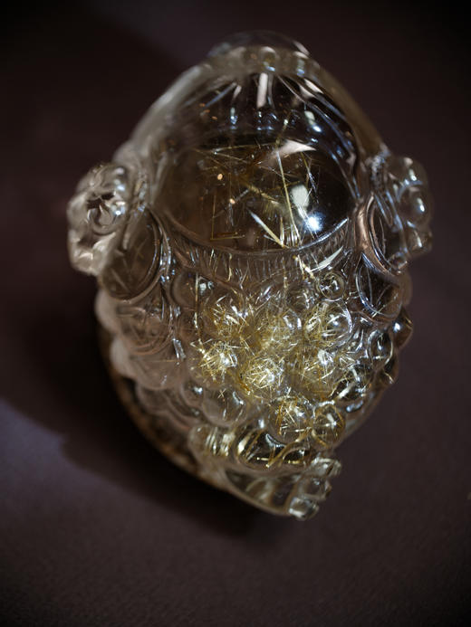 金发晶金蟾大金背摆件高货 | 大梦香堂 商品图1