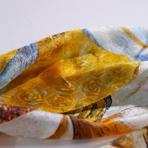 100%桑蚕丝 国风 多款花色美丽丝巾 经典百搭 超大尺寸 商品图6