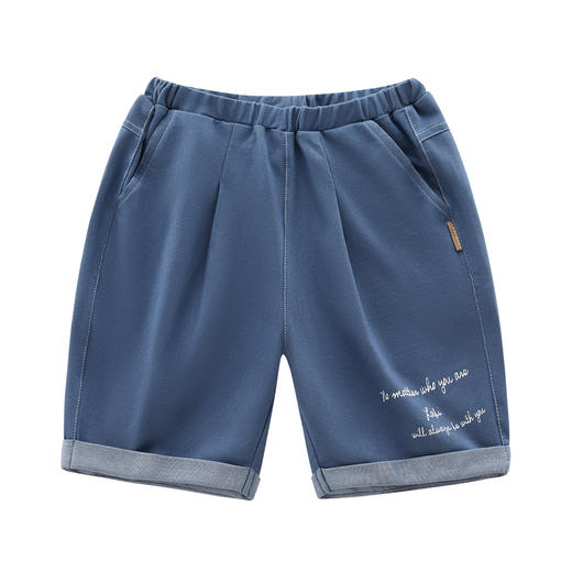 拉比-童衣类（夏）I5精致印花五分裤深蓝（PH) 商品图1