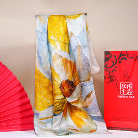 100%桑蚕丝 国风 多款花色美丽丝巾 经典百搭 超大尺寸