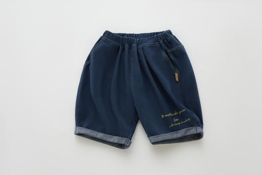 拉比-童衣类（夏）I5精致印花五分裤深蓝（PH) 商品图4