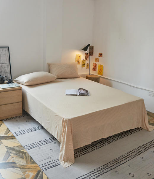 【特价】有机彩棉针织床单  220*250cm 商品图2