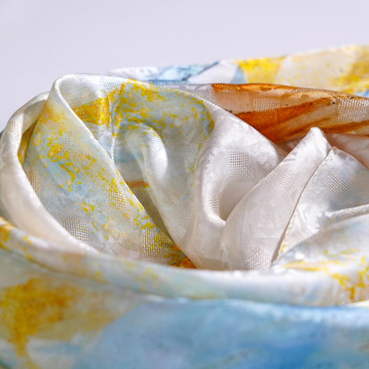 100%桑蚕丝 国风 多款花色美丽丝巾 经典百搭 超大尺寸 商品图5