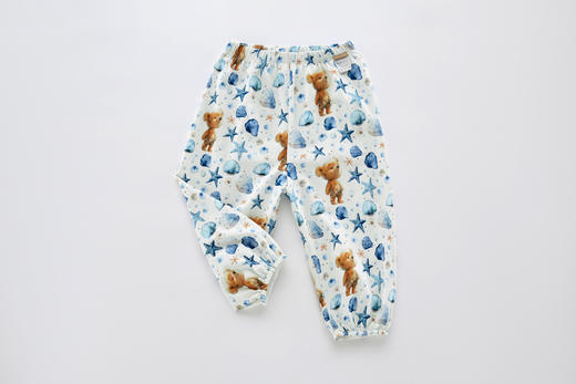 拉比-童衣类（春）I5拉比熊束口长裤灰蓝（PH) 商品图0