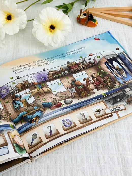 【Clavis】Where’s dax in  the  Train 原版英文儿童绘本 商品图2