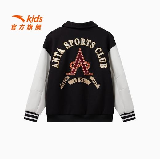 安踏儿童男大童针织运动上衣2025春季新款舒适百搭中大童运动外套352517602 商品图1