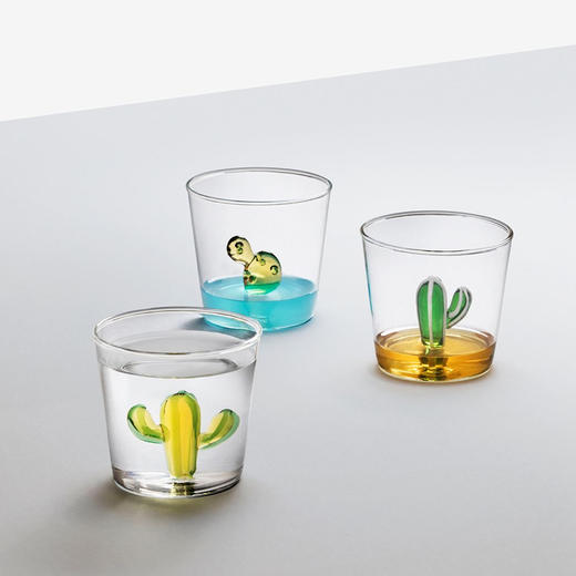 ICHENDORF 意大利进口手工立体花型仙人掌系列耐热玻璃水杯 商品图4