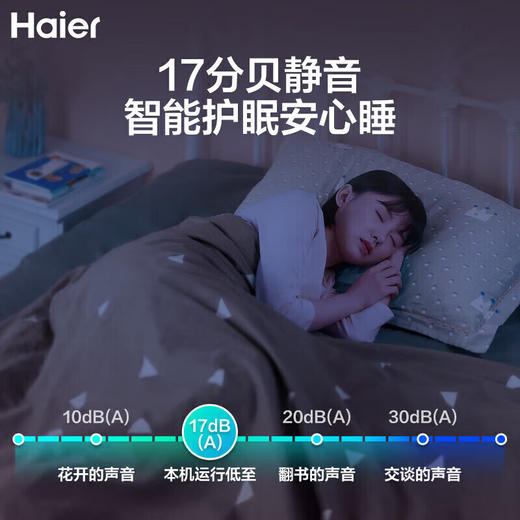 海尔（Haier）空调1.5匹强劲冷暖新一级能效节能变频家用卧室挂机 壁挂式独立除湿全屋智联升级大导板 以旧换新 1.5匹 一级能效 省电+升级大风口 商品图4