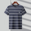 条纹棉T恤男时尚宽松圆领t恤上衣男装夏季新款短袖T恤    PSL-6196* 商品缩略图1