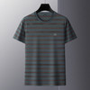 春夏中年男士短袖T恤衫圆领条纹刺绣男士POLO衫上衣   PSL-6201 商品缩略图2