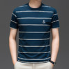 条纹棉T恤男时尚宽松圆领t恤上衣男装夏季新款短袖T恤    PSL-6196* 商品缩略图3