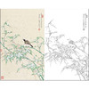 任重花鸟工笔画白描底稿《雪竹栖禽》临摹勾线高清打印稿RD59 商品缩略图0