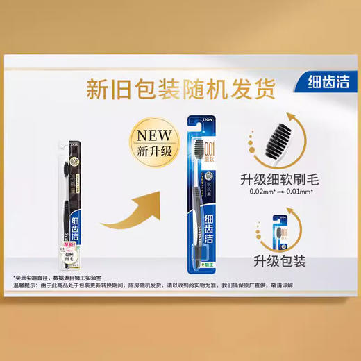 狮王细齿洁碳能牙刷2支装 商品图1