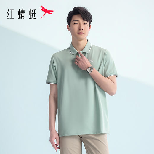 【89/2件】【香氛】红蜻蜓短袖男款polo衫夏季25新款T恤打底内搭男装 商品图2
