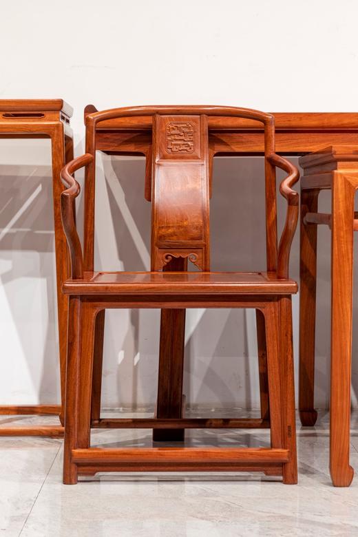 红桥红  家具严选  缅甸花梨（大果紫檀）【明韵中堂六件套】 商品图3