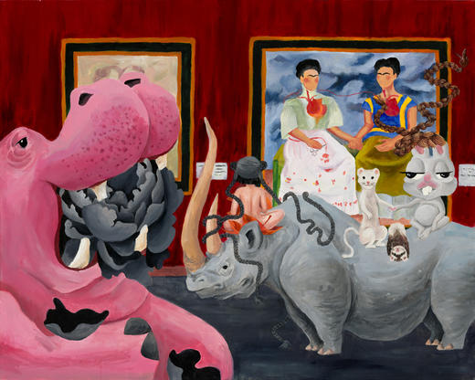 JoanneQ《读懂-弗里达》丙烯原作 商品图0