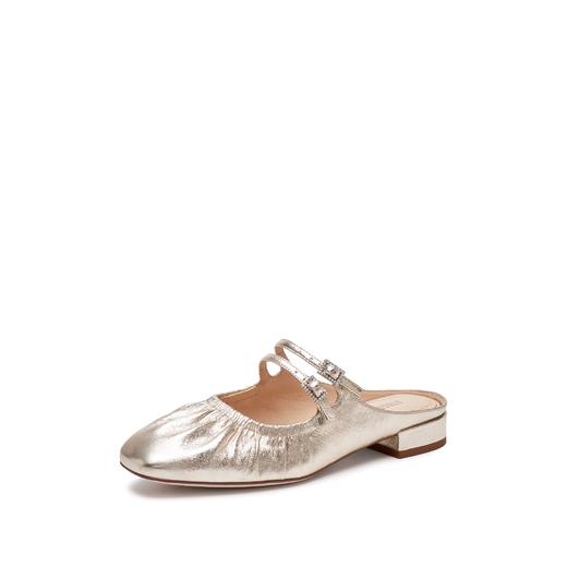 【云粉节】【思加图】BF思加图2025春季新款褶金鞋复古穆勒拖鞋EUE18, 吊牌价1290 商品图0