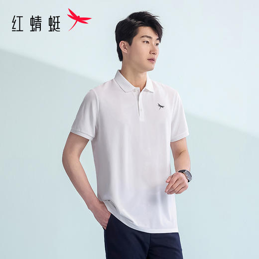 【89/2件】【冰爽薄荷】红蜻蜓短袖POLO衫男款夏季25新休闲翻领上衣男 商品图2