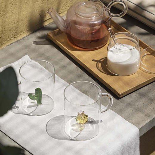 ICHENDORF 意大利进口手工立体花型仙人掌系列耐热玻璃水杯 商品图2