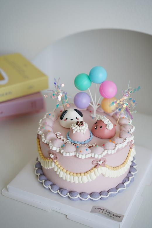 手绘奶油蛋糕 | 鲜果原味奶油 - loopy和帕恰狗 商品图1