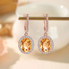 【黄水晶耳环】耳坠女S925银黄水晶轻奢时尚彩色宝石耳扣耳钉饰品JE25010 商品缩略图0