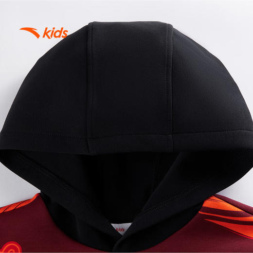 安踏儿童男大童针织连帽套头衫2025春季亲肤卫衣运动上衣352518705 商品图6