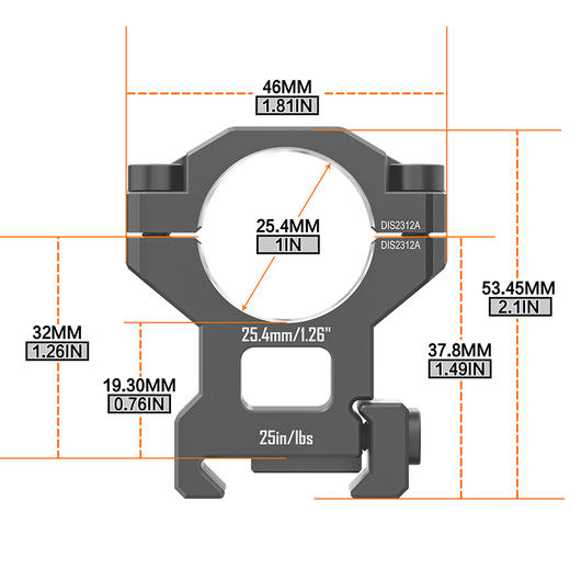 发现者双钉25.4管径1.26英寸6061分体中宽高精度夹具 商品图1