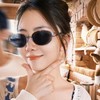 预售一周 仅22g！复古全钛框太阳镜 质感轻奢大小姐风千金风墨镜 商品缩略图2