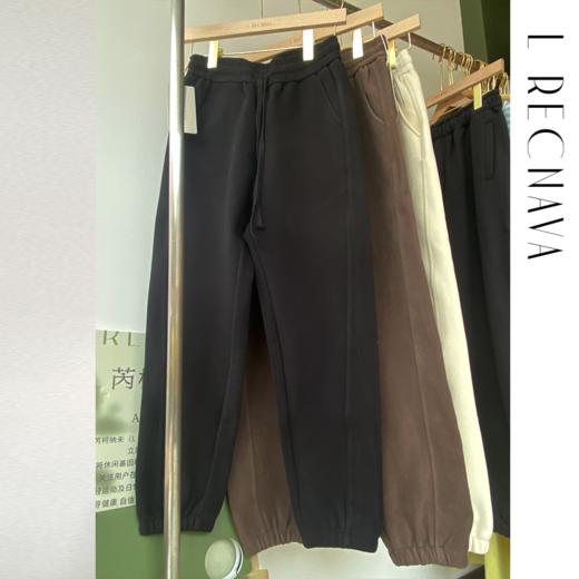 【双面毛呢600g】加厚防风束脚抽绳卫裤 商品图1