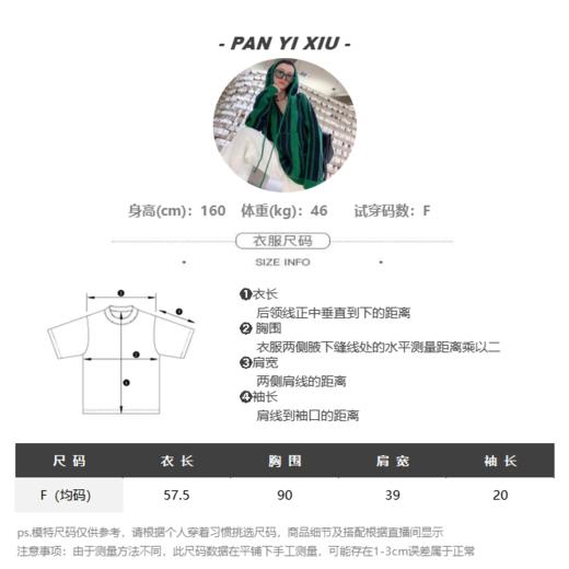 04-1潘依绣丁丁宠粉纯色简约休闲百搭时尚打底宽松短袖T恤  W-61139 商品图3