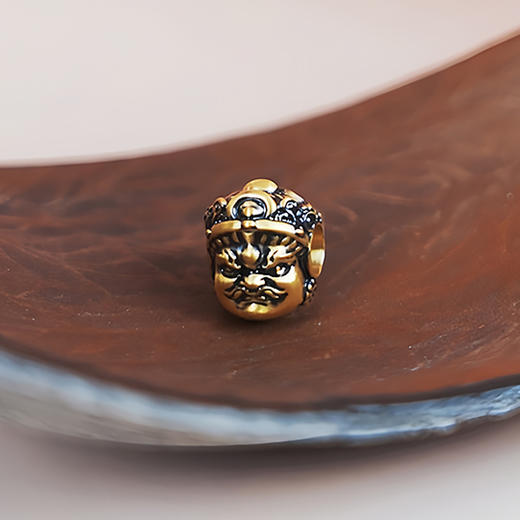 【现货】  足金999 电黑金 吊坠黄财神5D工艺 转运珠DIY手串项链【金重约1.08g】  【一物一广州省检标签】 商品图2