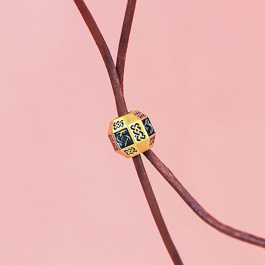 【现货】  足金999 电黑金 吊坠多面体5D工艺 转运珠DIY手串项链【金重约1.21g】  【一物一广州省检标签】 商品图2