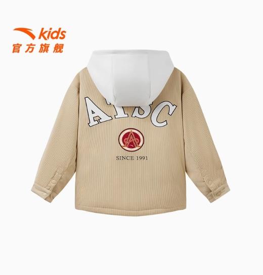 安踏童装儿童棉服男童外套上衣2025春季新款舒适保暖大童运动连帽352517401 商品图1