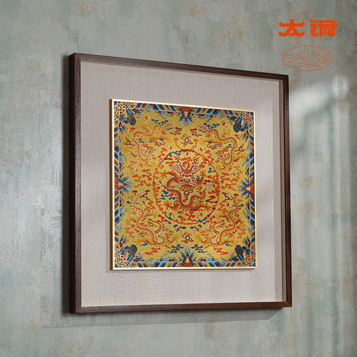 太铜 铜雕画《龙腾盛世 景泰蓝画》客厅玄关沙发背景墙装饰画 商品图3