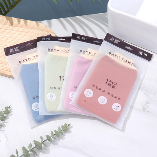 「亲和皮肤！无痛搓澡」搓澡巾无痛搓泥澡堂居家日用搓泥搓灰加厚加大双面搓背沐浴手套 商品图3