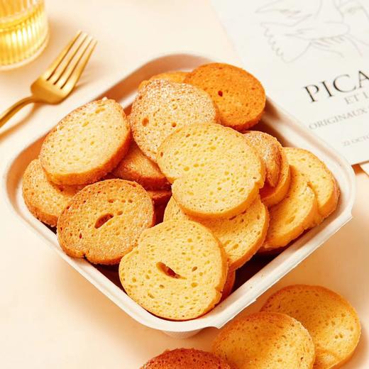 【手工制作❗贝果脆片黄油椰奶】贝果新吃法，焦黄酥脆，奶香浓郁，法式奶香片面包片网红饼干休闲零食QQ 商品图1