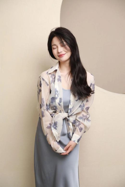 LPIUTY品牌直发⚠️水墨玫瑰天丝衬衫 A0262013 商品图2