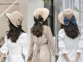 多款可选！孙俪同款！抵御99%紫外线💥【正品日本KAWATANI川谷香羽谷防晒帽】新款小卷边+爆款蝴蝶结🎀 巨软无比！卷起来收纳即可！方便携带~🔺特殊日本纸草纤维编织🌾透气性极好！大帽檐遮阳！