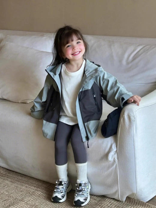 裁缝学苑TQ149外套新款冲锋衣纸样儿童防风开衫上衣童装版型图纸 商品图2