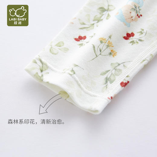 拉比-内衣类（春）I5森林绑带连体衣浅绿（PH) 商品图3