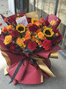 喜庆 红黄橙色 插花泥花束 商品缩略图1